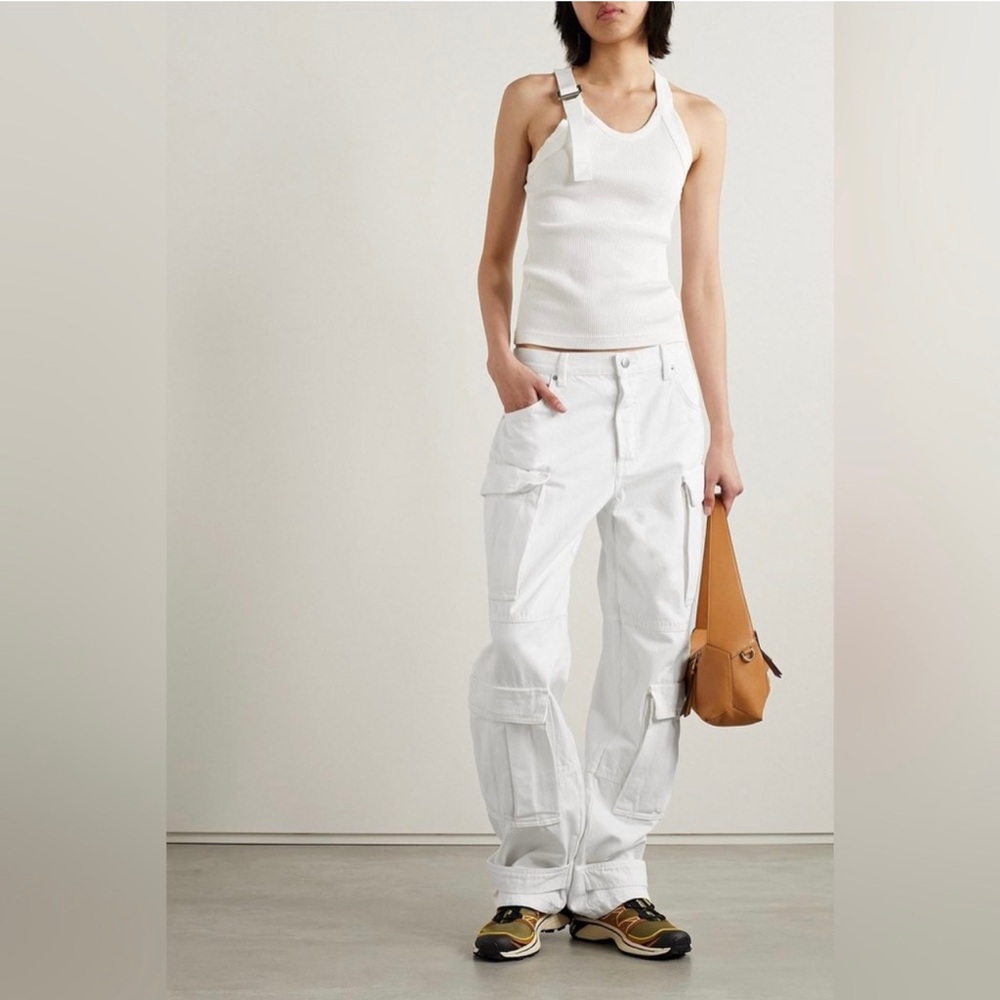 GRLFRND White The Lex Cargo Jean